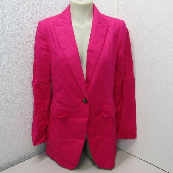 Banana Republic Women’s Linen Blazer – Pink – Size 2 - Picture 1 of 1